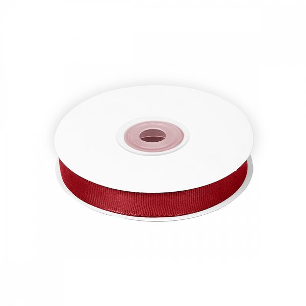 Лента репсовая (в рубчик) 15.0 мм / 22.8±1 метра, 260 бордовый, Magic4Hobby