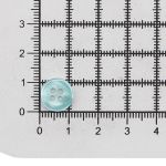 Пуговицы 4 прокола 18L=11 мм, (col.14 бирюзовый) CB, 72 шт