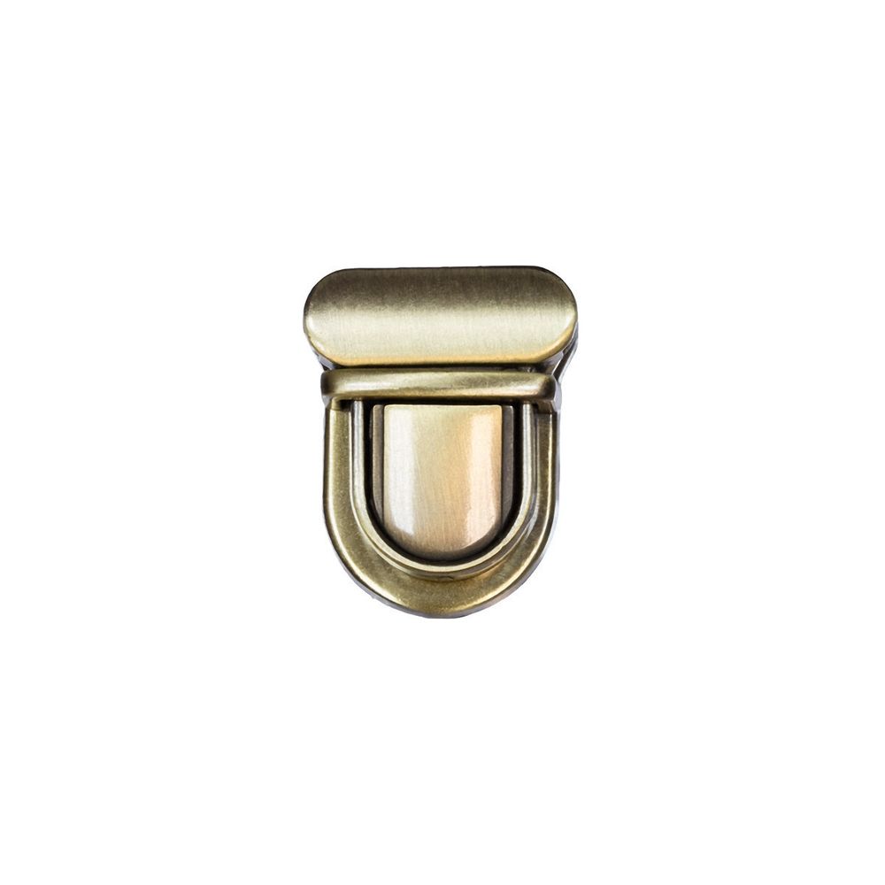 Замок для сумки 32х26 мм, 5 шт, под бронзу, Gamma LBZ-14B