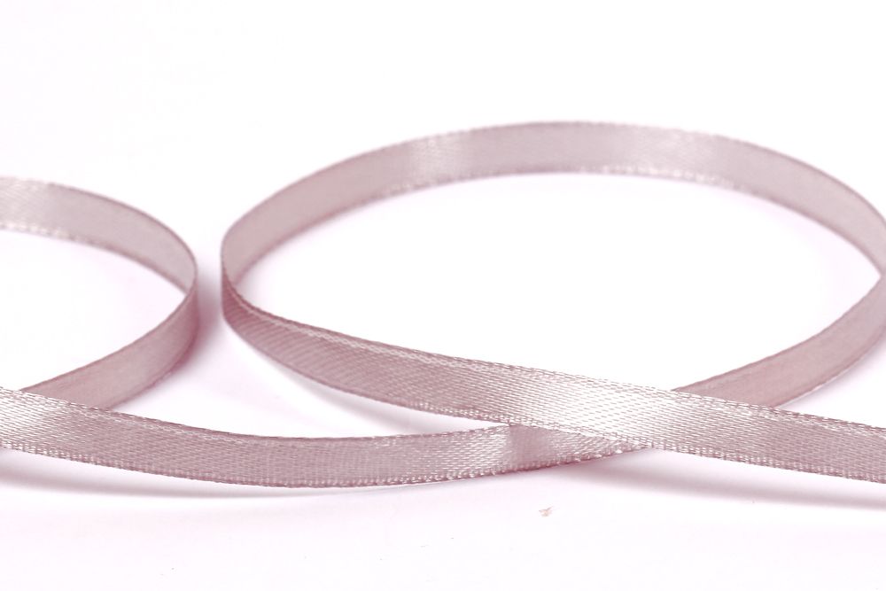 Лента атласная 1-сторонняя 6.0 мм / 33±2 метра, №059 серый, в термоплёнке, Gamma