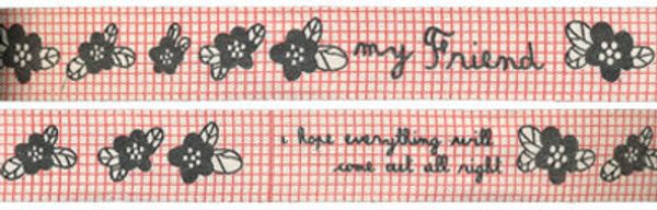 Лента хлопок с рисунком 16.0 мм / 5 шт по 3 метра, F4_113/026 My friend, CLP-162 Gamma