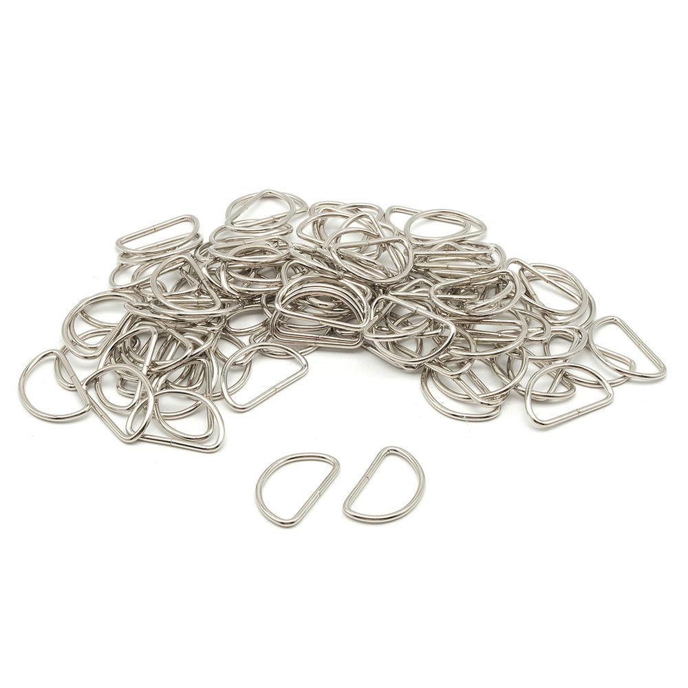 Полукольцо сварное металл внутр. 31 мм (внешн. 36х22 мм, ⌀2.5 мм), 100 шт, никель, 816B-113