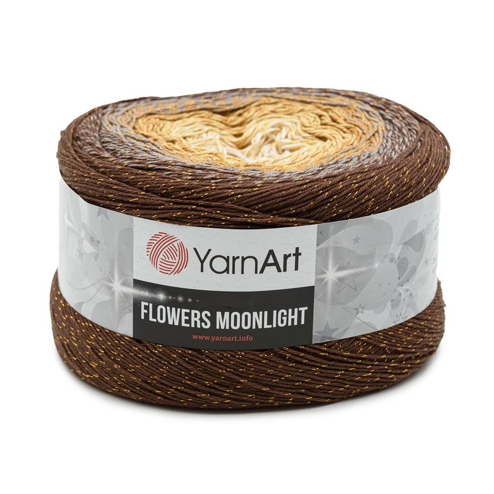 Пряжа YarnArt (ЯрнАрт) Flowers Moonlight / уп.2 мот. по 260 г, 1000м, 3284 секционный