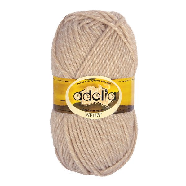 Пряжа Adelia Nelly / уп.5 мот. по 100г, 100м, 04 св.бежевый