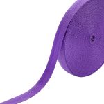 Стропа (ременная лента) 25 мм / 25 метров, толщ. 1.0 мм, [15.1 г/пог.м], 100% п/п, 19 фиолетовый