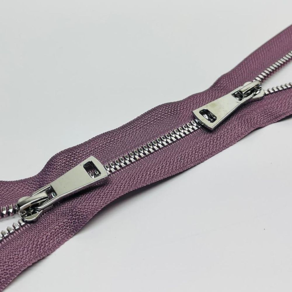 Молния трактор Т5 (5 мм) 2 зам., разъем., 110 см, никель D206 розовато лиловый уп.1шт, TBY