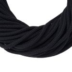 Шнур эластичный вязаный 4.5 мм / 50м (полиэстер 86%, латекс 14%) (черный), Р2691