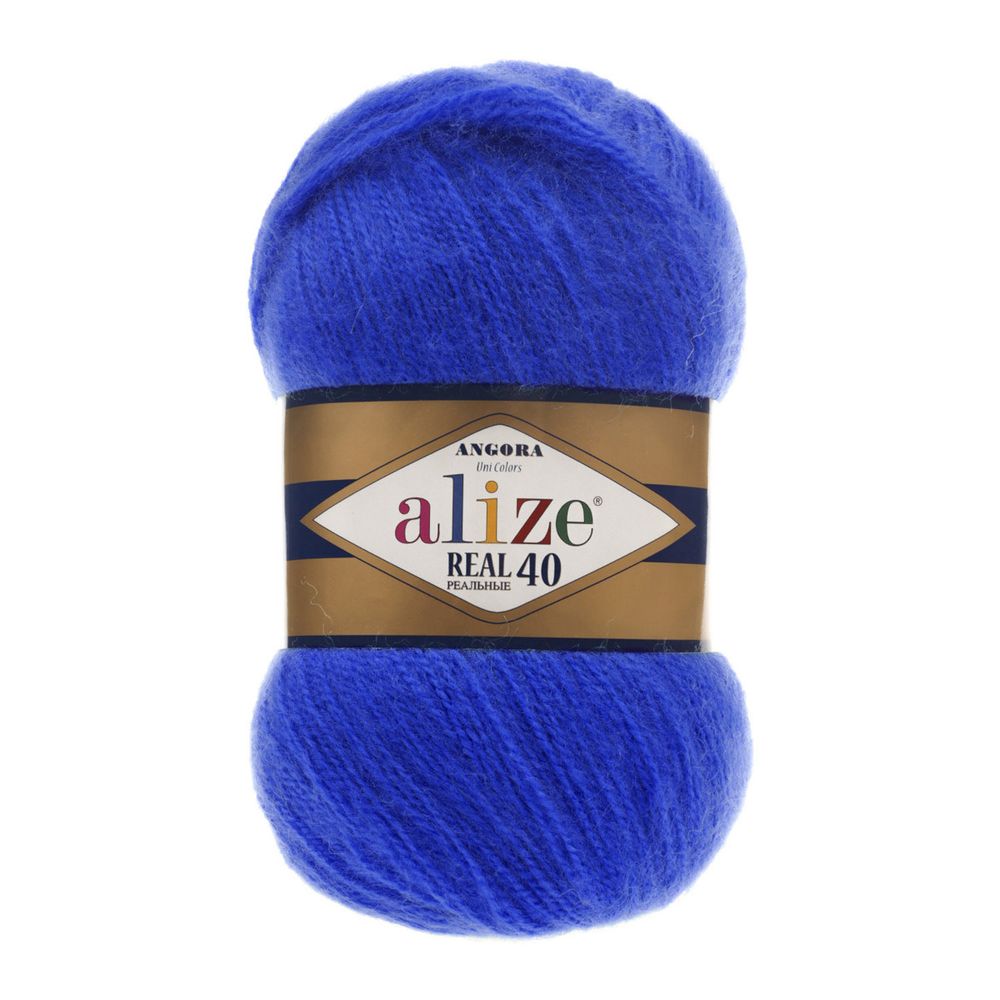 Пряжа Alize (Ализе) Angora Real 40 / уп.5 мот. по 100 г, 430м, 141 василек A