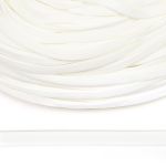 Шнур плоский полиэфир ⌀10.0 мм, классическое плетение цв.белый уп.100 м