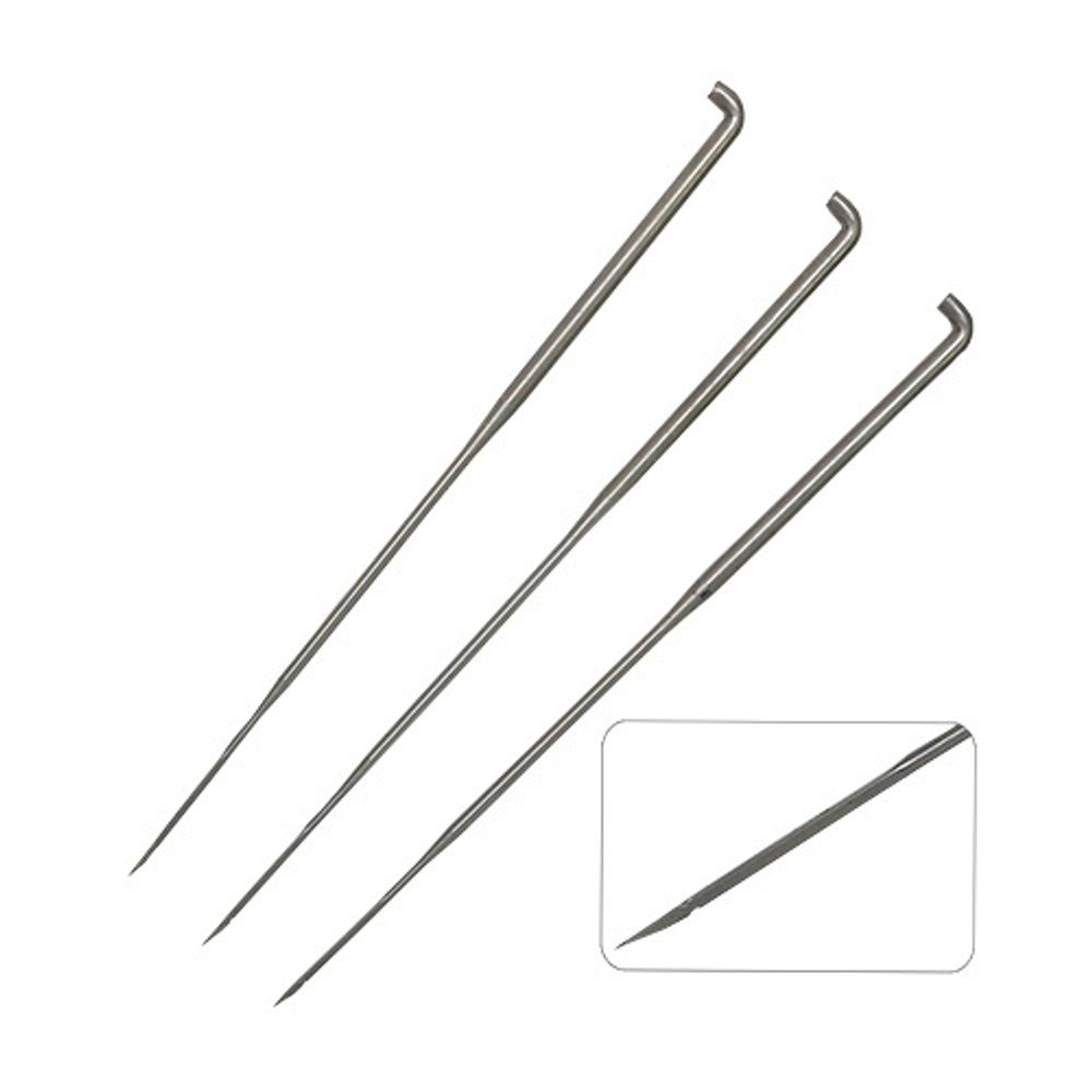 Иглы ручные для фильцевания №36 средняя корончатая 3"/78 (по 1 зубцу на 3 ребрах), 3 шт Иглы ручные для фильцевания №36 средняя корончатая 3"/78 (по 1 зубцу на 3 ребрах), 3 шт