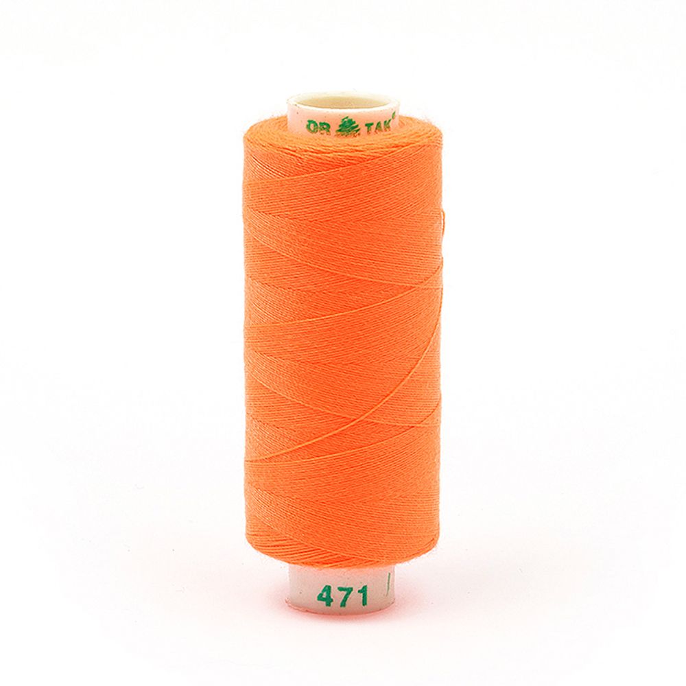 Нитки швейные Dor Tak 40/2, 366 м (400 ярд), 10 катушек, 471 оранжевый