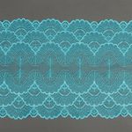 Кружево бельевое эластичное 195 мм / 3 м, 8034 цв.A2201 яркая бирюза, Kruzhevo