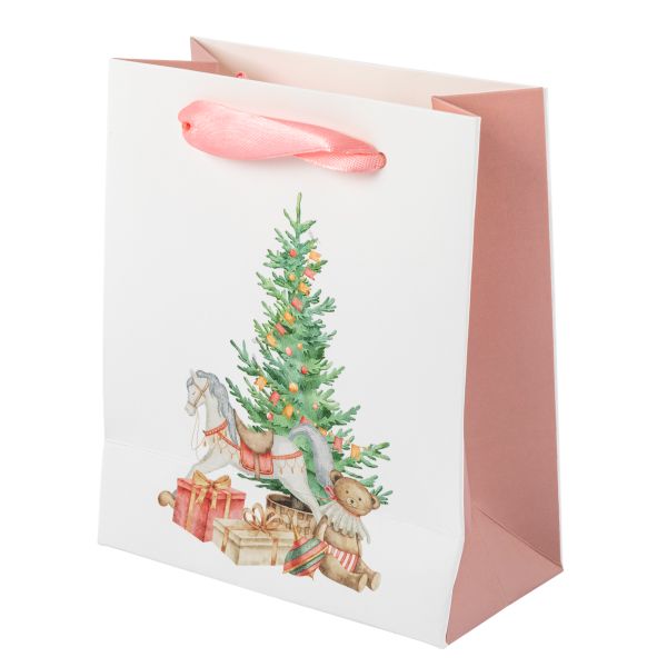 Подарочный пакет 210 г/м², 12х14х6 см, 12 шт, 01 Подарки под ёлкой, Stilerra NCYXS