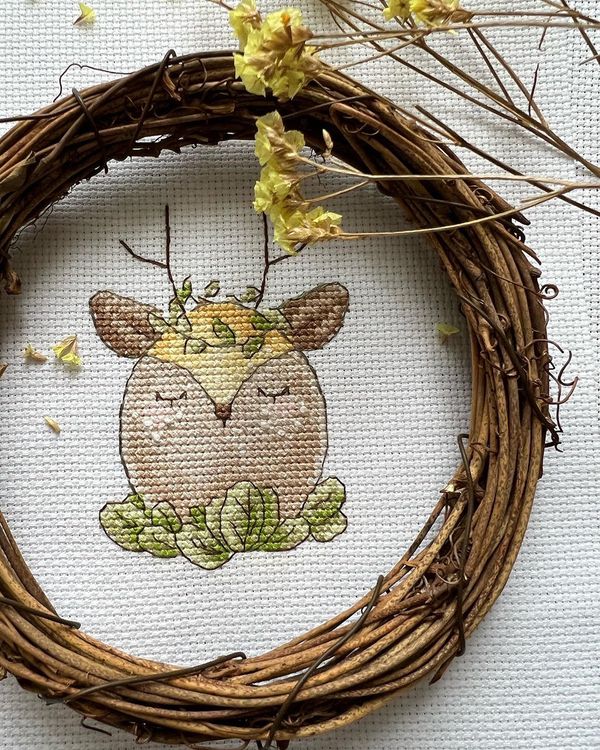 Набор для вышивания нитками Сделай своими руками, Весеннее трио, 7х10 см