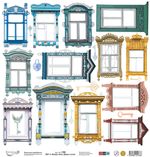 Бумага для скрапбукинга Вокруг меня. Двери и окна 190 г/м², 30.5х30.5 см, 10 шт, 4, Mr.Painter PSR 2607