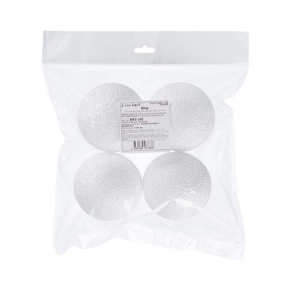 Заготовка из пенопласта Шар ⌀8 см, 4 шт, Love2art DPZ-102