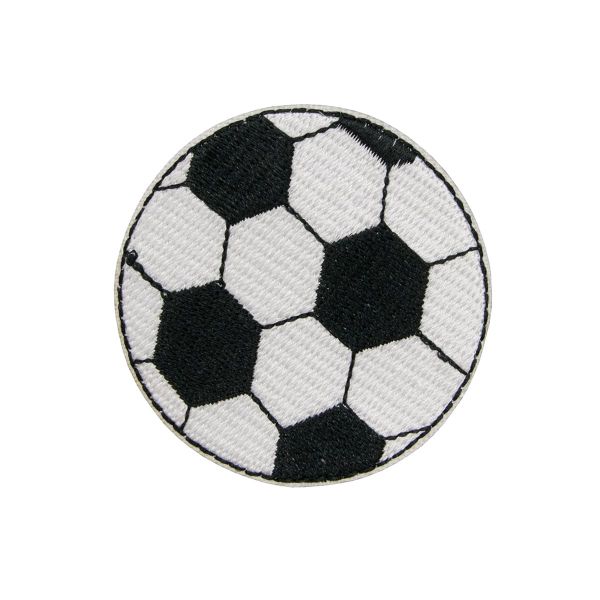 Термоаппликация Футбольный мяч, средний, 5.3см, Hobby&Pro