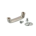 Ручкодержатель металл Gamma GH 12/20 8х27 мм, 5 шт, 04 никель