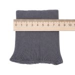 Манжеты трикотажные 8.0х9.5 см, 1 пара, средней плотности 14 кл, 1х1, средней плотности, 8123 серый
