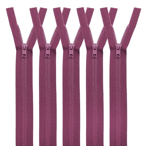 Молния трактор Arta Т6 (6 мм) 1 зам., разъем., 45 см, цв. 025 ст.роза, уп.5 шт