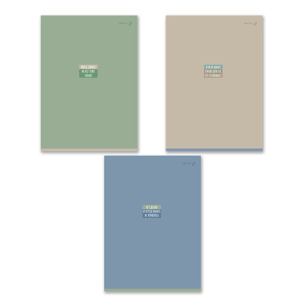 Тетрадь ученическая общая, A4 48 л. на скобе 65 г/м², белизна 100% 6 шт клетка, 01755 Записки наблюдателя, Светоч Т152