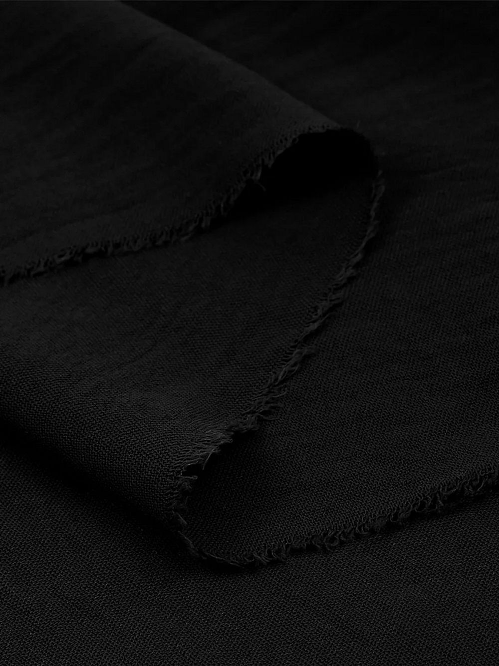 Лен Манго 160 г/м², 150 см / 25 метров, TBY.Mg.14, цв.черный