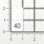 Этикетка-размерник, белый, 10х20 мм, 100 шт, 40