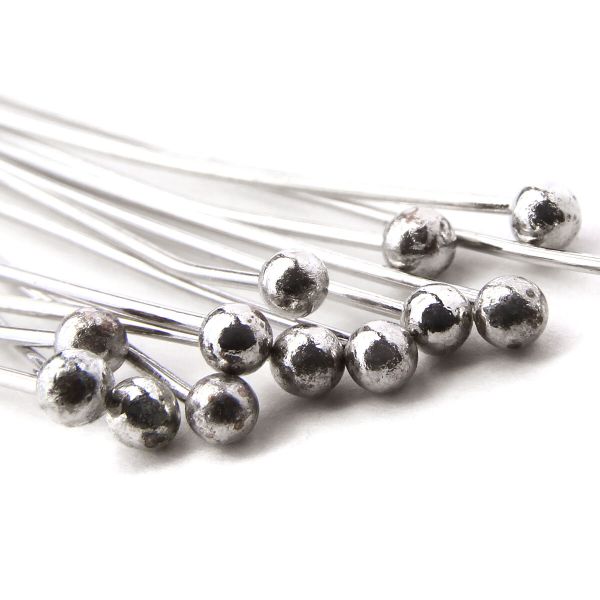 Штифты с шариком 5см, 50 шт/упак, Astra&Craft (Никель), 4AR192