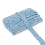 Тесьма отделочная твидовая 40 мм / 41.14 метра, голубой, 3Al286