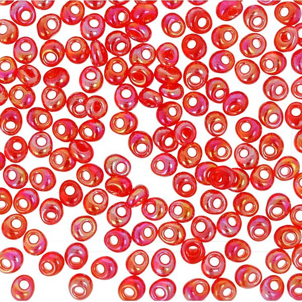 Бисер Toho Magatama 3 (3 мм), 25 г (5х5 г), 0165 красный/Перламутровый