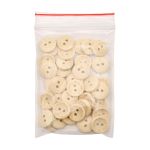 Пуговицы на 2 прокола Handmade with love 20L (12,5мм), дерево (Milk (молочный)), W22, 36 шт
