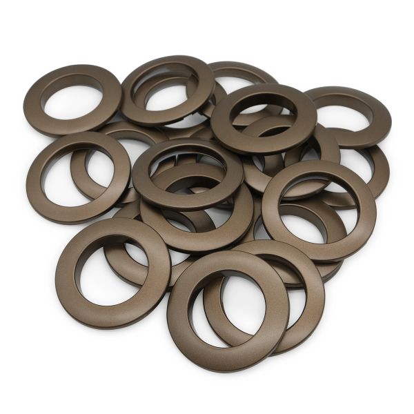 Люверсы шторные ⌀35 мм, с многоуровневым замком цвет № 44 темная медь, 10 шт