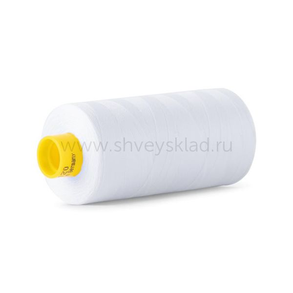 Нитка универсальная Gutermann Mara 120/2, 1000 м, 700207, 4335 холодный белый, 1 катушка