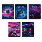 Тетрадь ученическая общая, A5+ 80 л. на скобе 65 г/м², белизна 100%, 5 шт, клетка в термоусадочной пленке, 000486 Включайся в игру, Светоч 80ТСК5_0_2_1