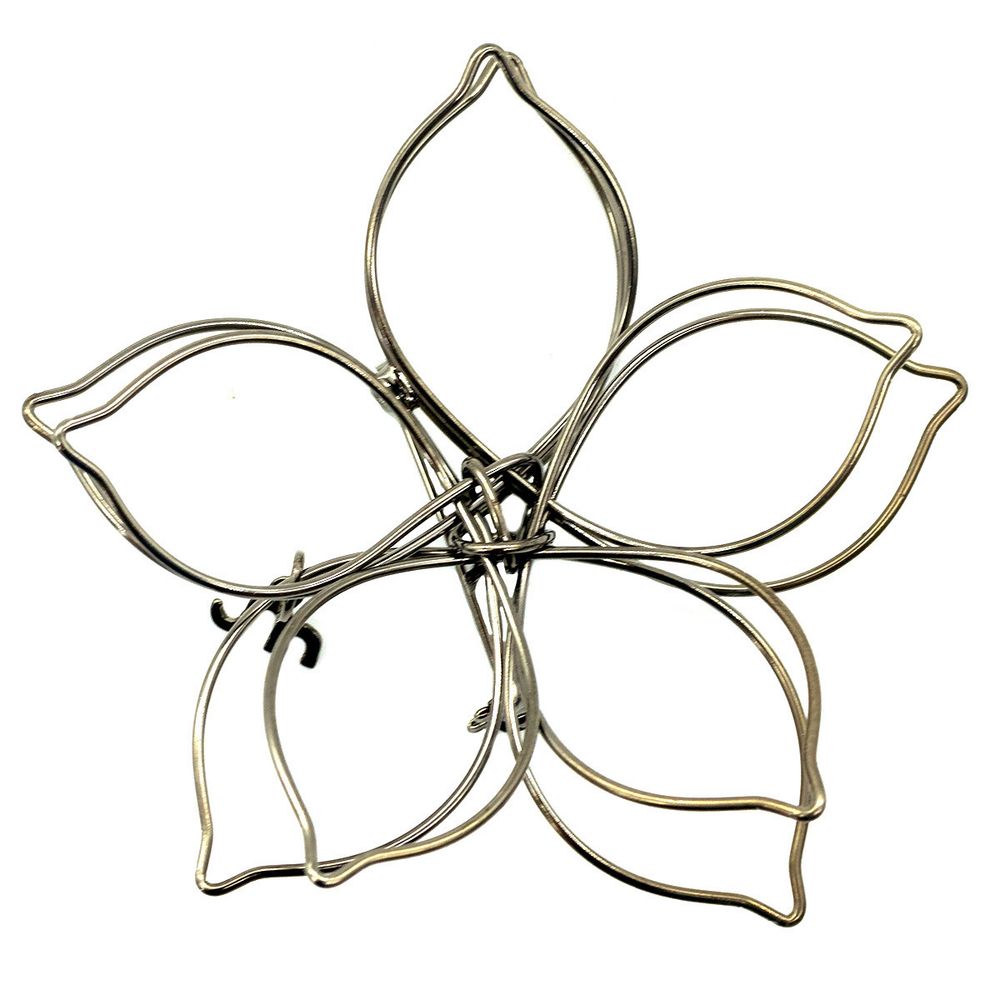 Брошь декоративная 70х70 мм, pewter олово черный никель /TOS/