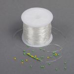 Нить силиконовая 0.8 мм, 0215-1012 цв.прозрачный рул.30м, 10 катушек