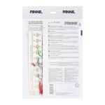 Набор для вышивания нитками Panna, Живая картина новогодняя игрушка Коньки, 8х8 см