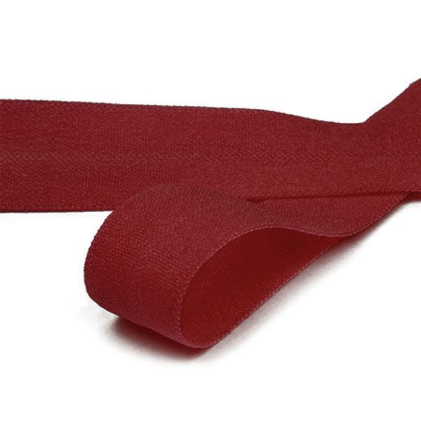 Резинка бельевая (окантовочная) матовая 20.0 мм / 1000 метров, темно-красный S059
