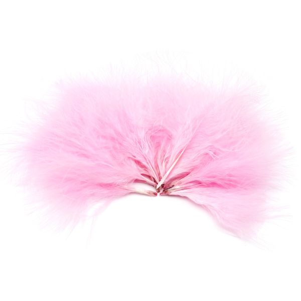 Перья декоративные 5-10см, 25 шт, H-64 розовый