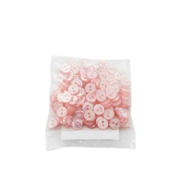 Пуговицы 2 прокола 18L, 11 мм, (col. 25 (св.розовый)), CB-M-10, 144 шт
