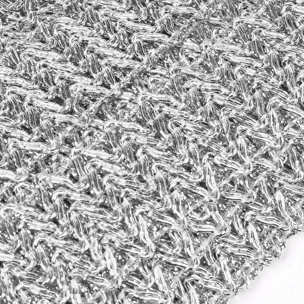 Тесьма отделочная 30 мм, 13-15932 цв.серебро уп.13.71м