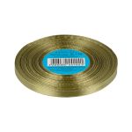 Лента атласная 1-сторонняя 6.0 мм / 33±2 метра, №130 хаки, в термоплёнке, Gamma