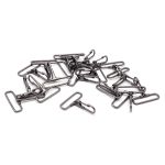 Карабин металл 40 мм (50х44 мм), бл.никель, 20 шт