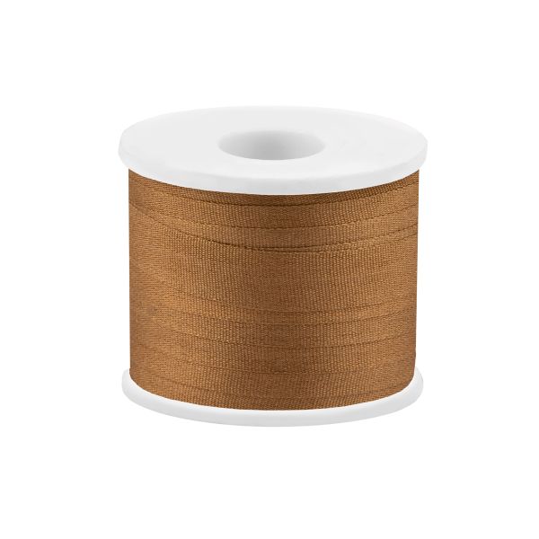 Лента (тесьма) шелковая 7.0 мм / 45.5±0.5 метров, №215 горчичный, Gamma SR-7