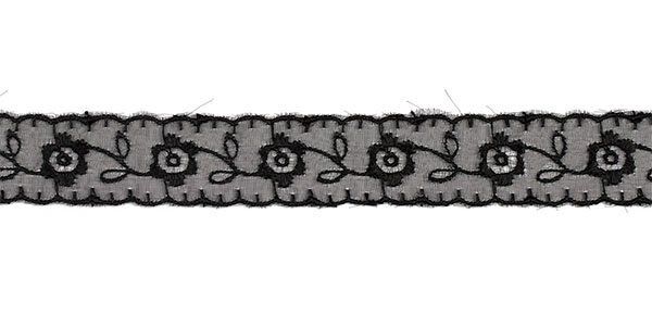 Кружево капроновое 45 мм / 9.14 м, TBS.0574-3013 цв.черный, Kruzhevo