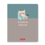 Тетрадь ученическая общая, софт тач, A5+ 96 л. на скобе, белизна 100%, 5 шт, клетка, 000350 Кот-пофигист, Светоч 96ТСК5_12_3_1