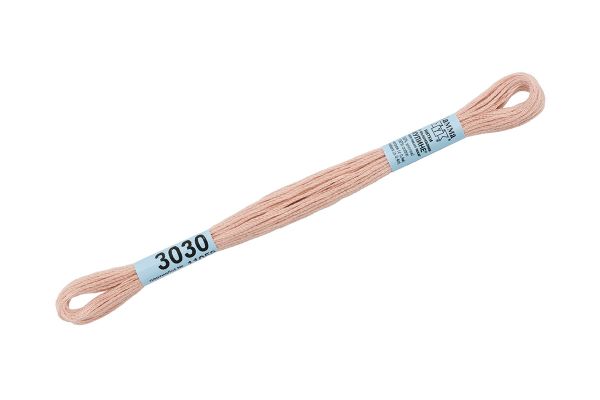 Мулине Gamma 100% хлопок, цв.3213 т.кремовый, 24 мотка по 8 метров