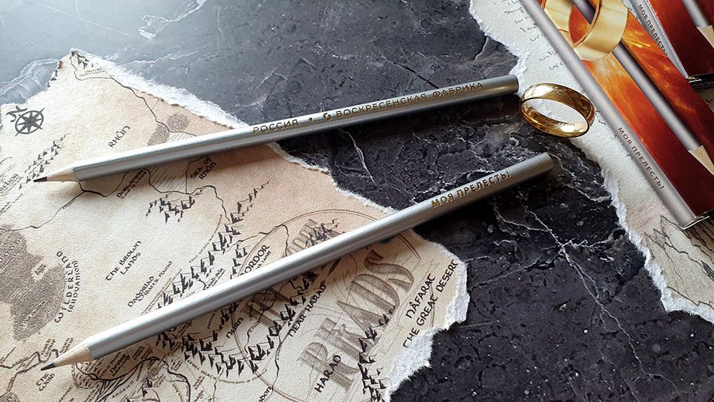 Карандаш чернографитный заточенный ТМ (HB), 4 шт, моя прелесть!, ВКФ SUV-025