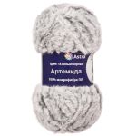 Пряжа Astra Premium (Астра Премиум) Артемида / уп.3 мот. по 100 г, 60 м, 14 бело-черный