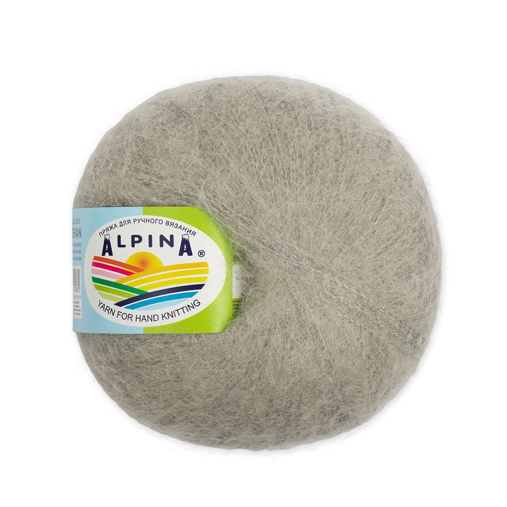 Пряжа Alpina Maghan / уп.4 мот. по 50г, 390м, 29 св,серый